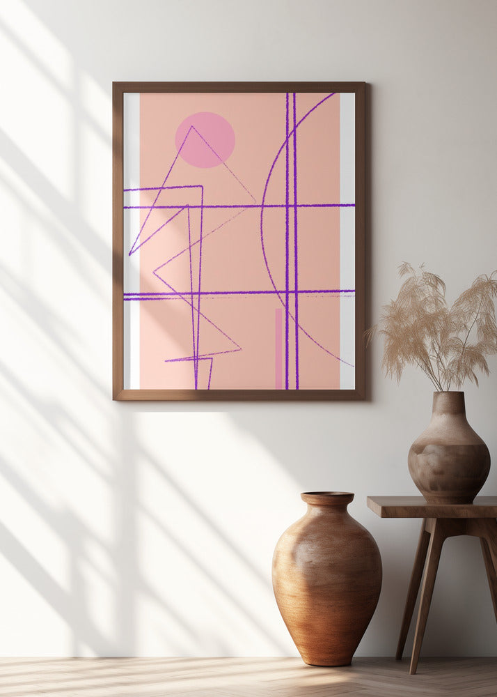 Angular Lines No 14 Poster